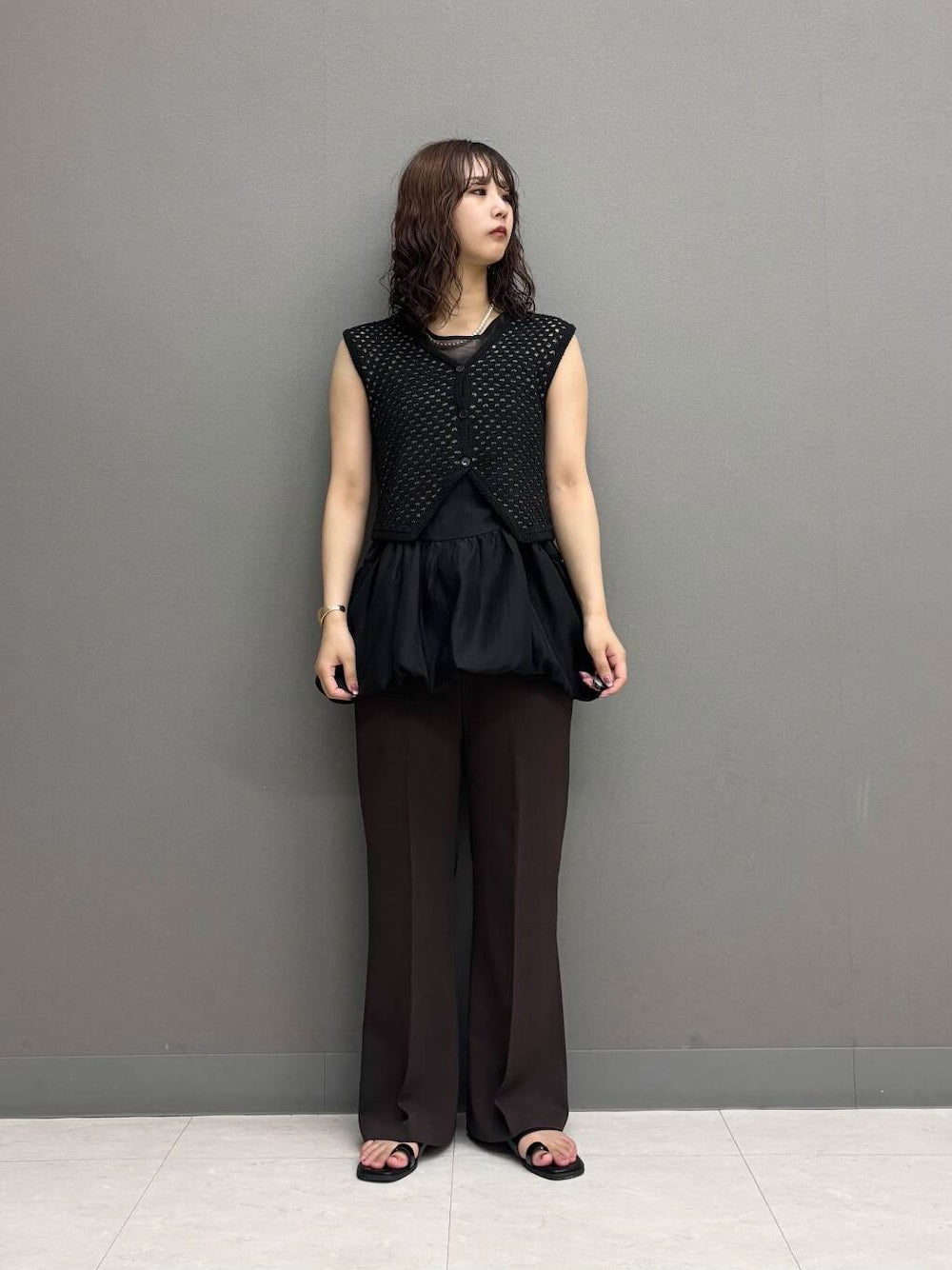 KBF 抽繩泡泡背心