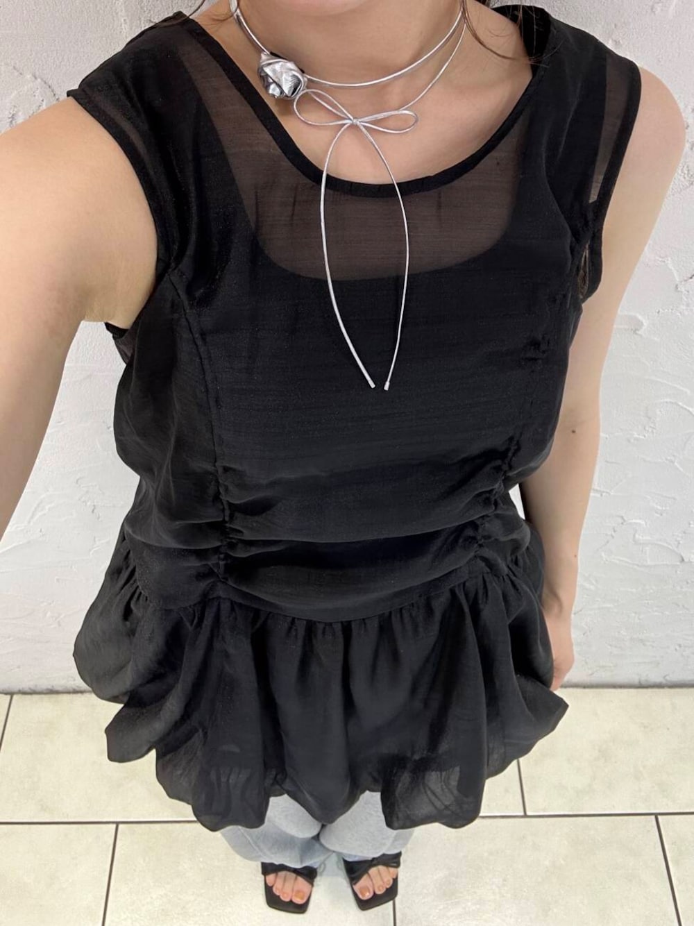 KBF 抽繩泡泡背心