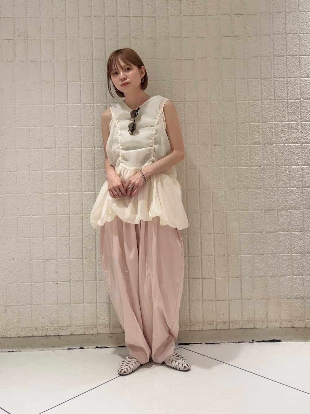 KBF 抽繩泡泡背心