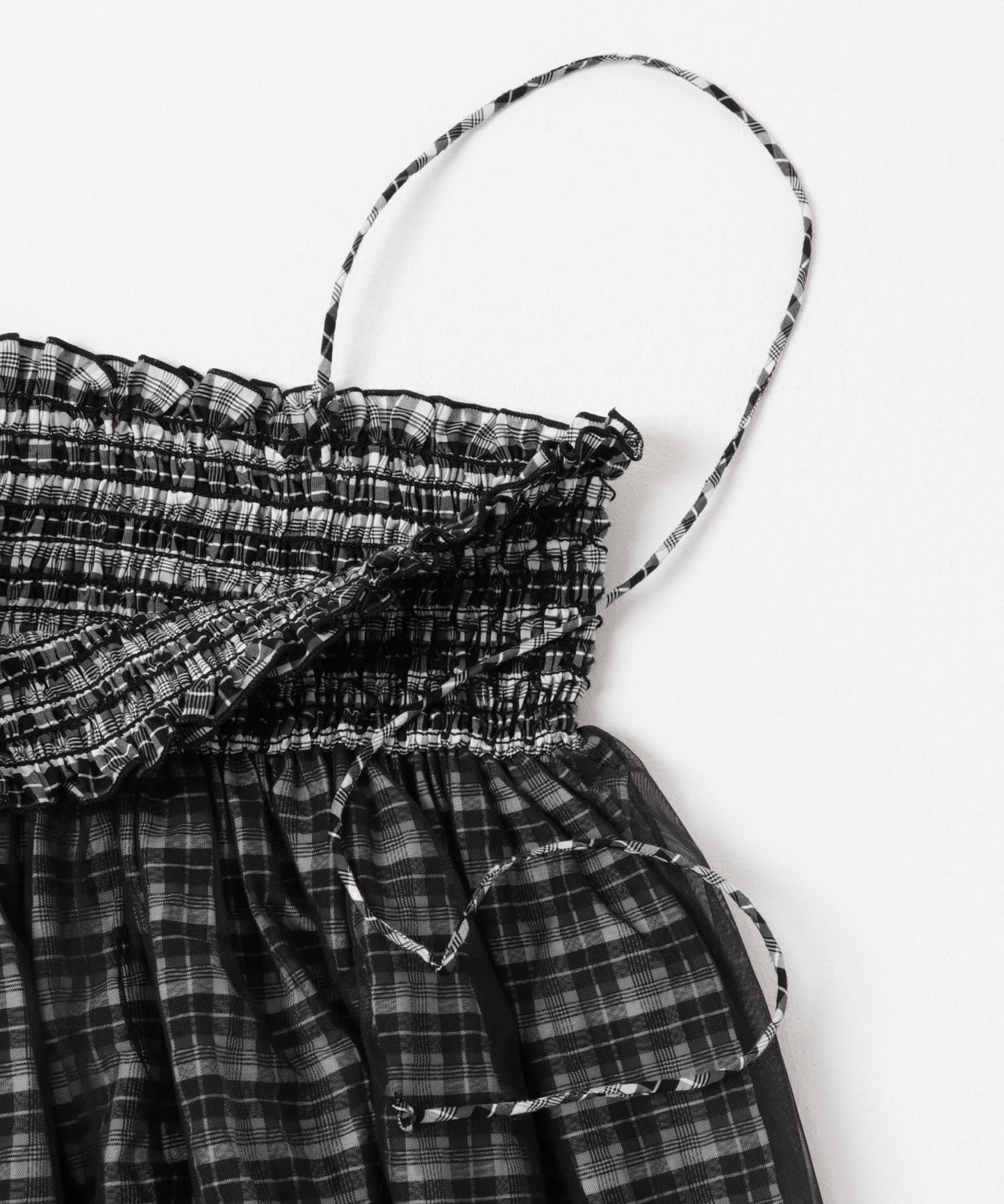 KBF 2 way薄紗格紋半身裙