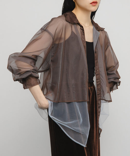 KBF Tulle layered shirt