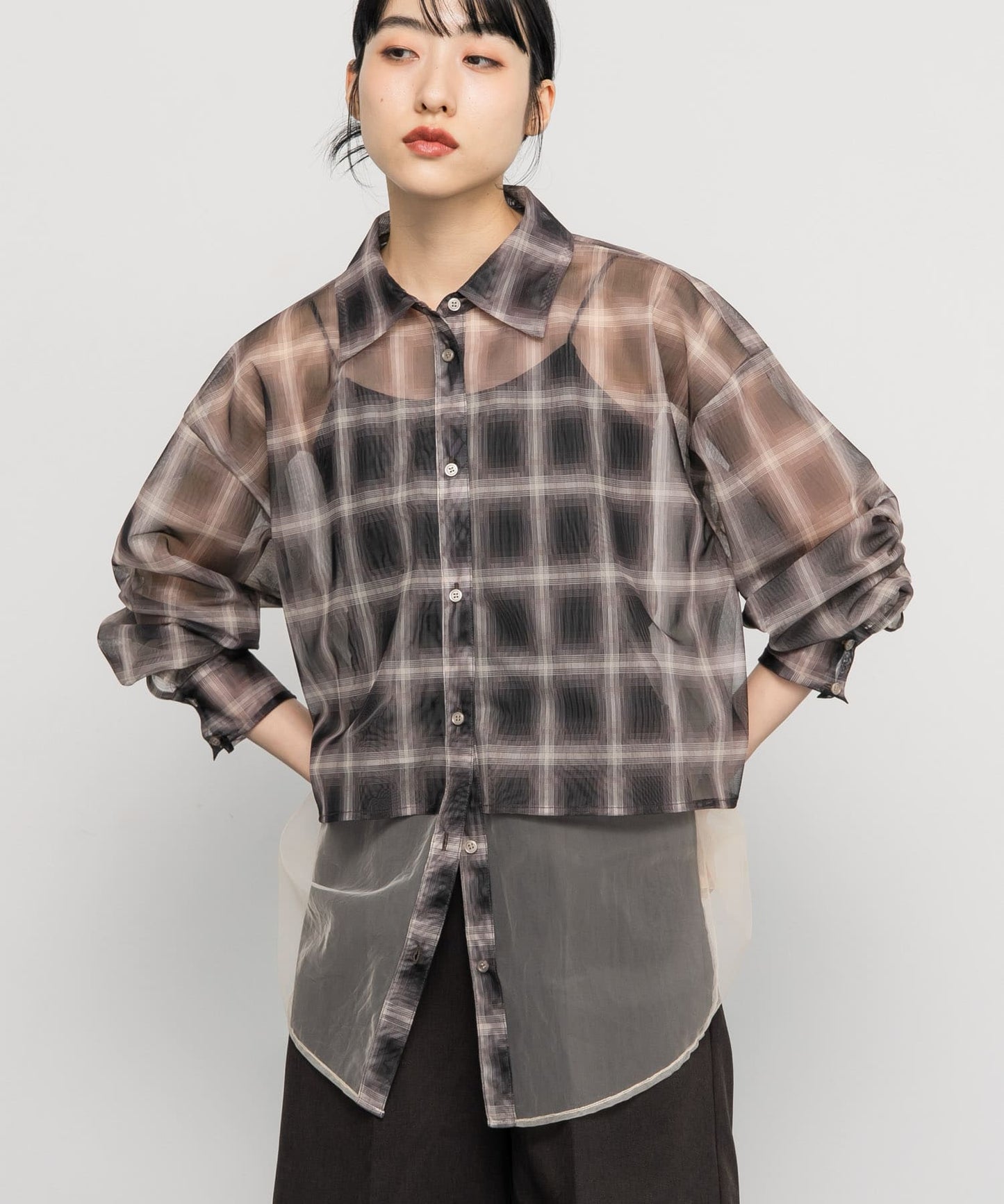 KBF Tulle layered shirt