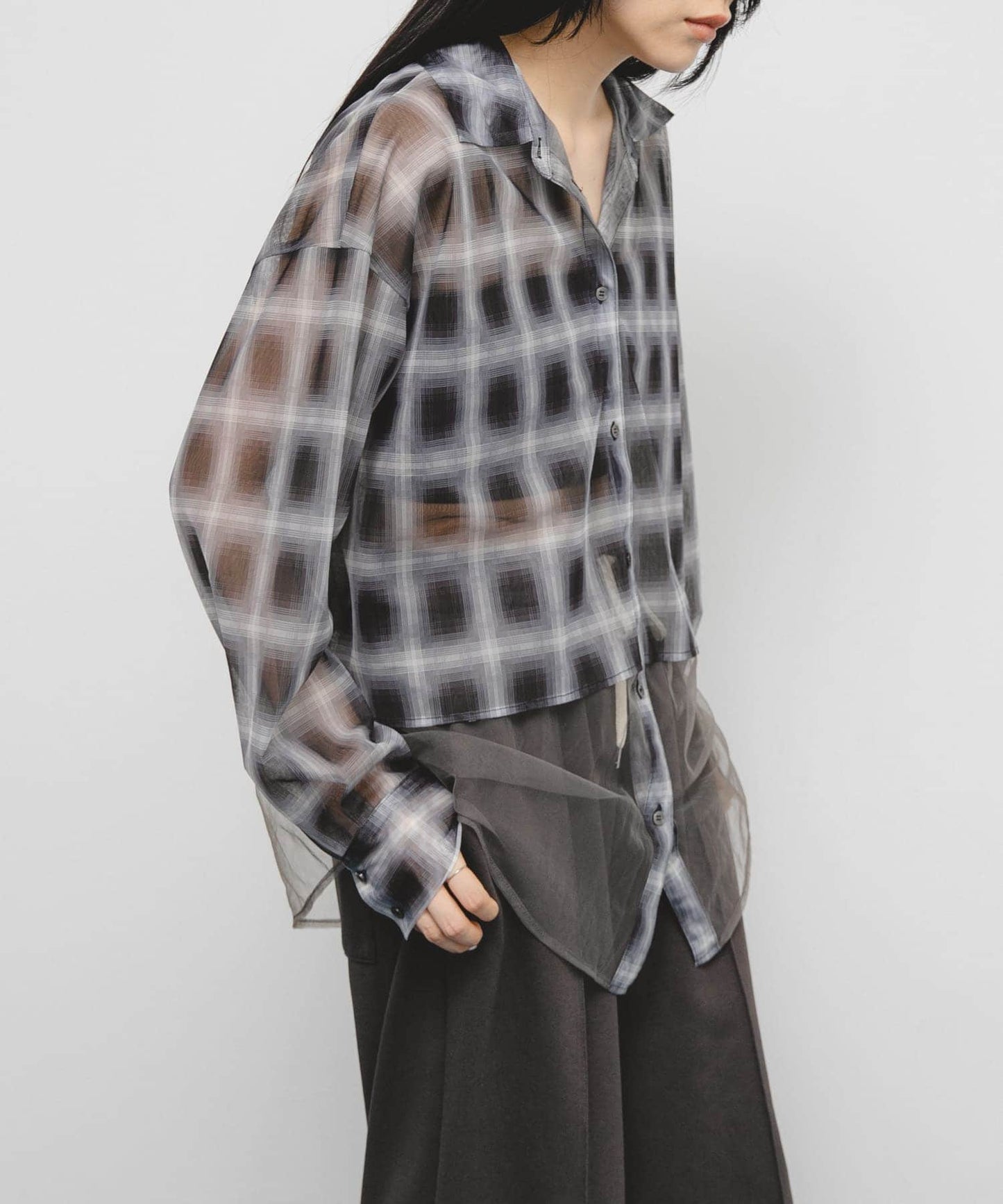 KBF Tulle layered shirt