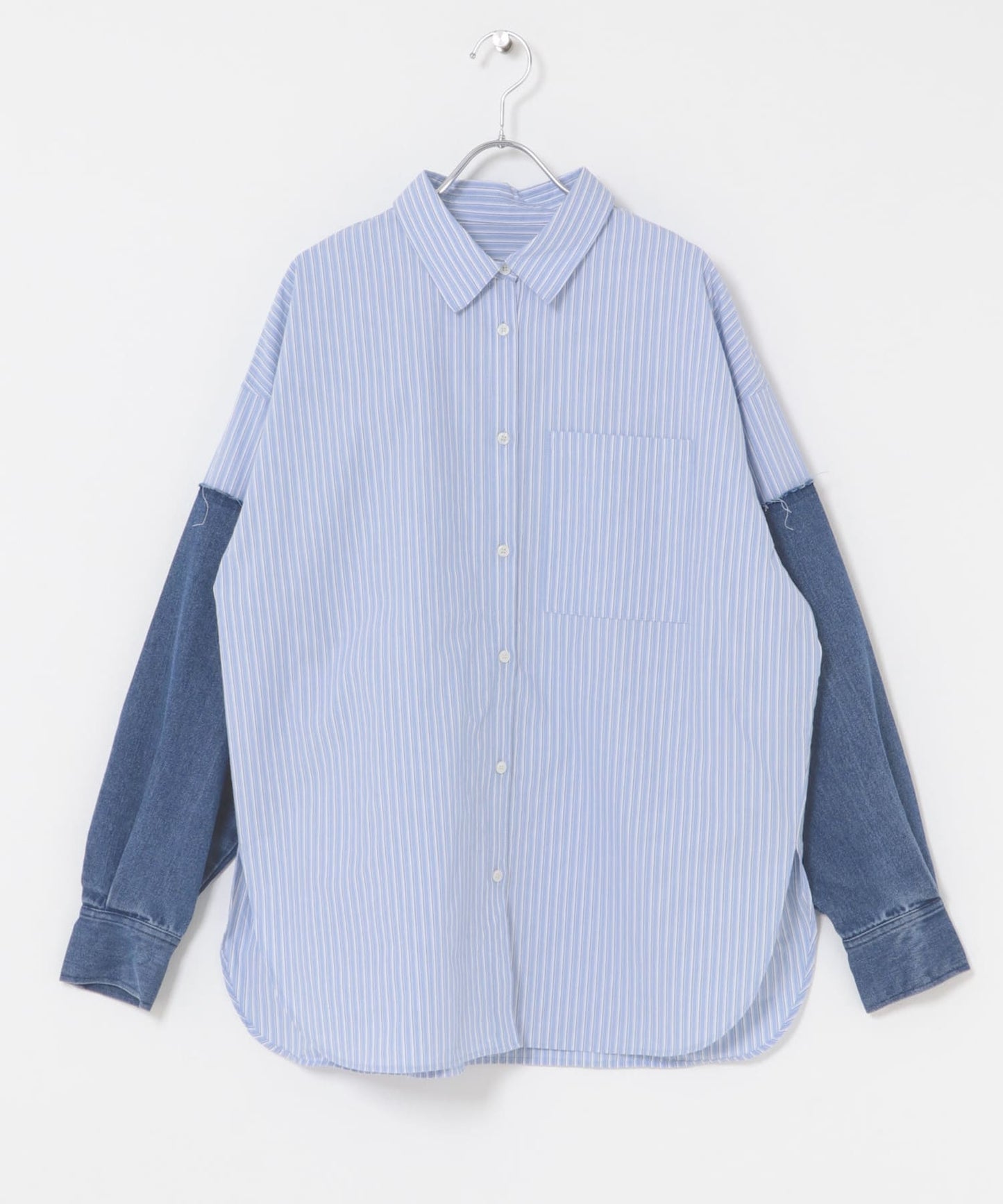 KBF denim sleeve remake shirt