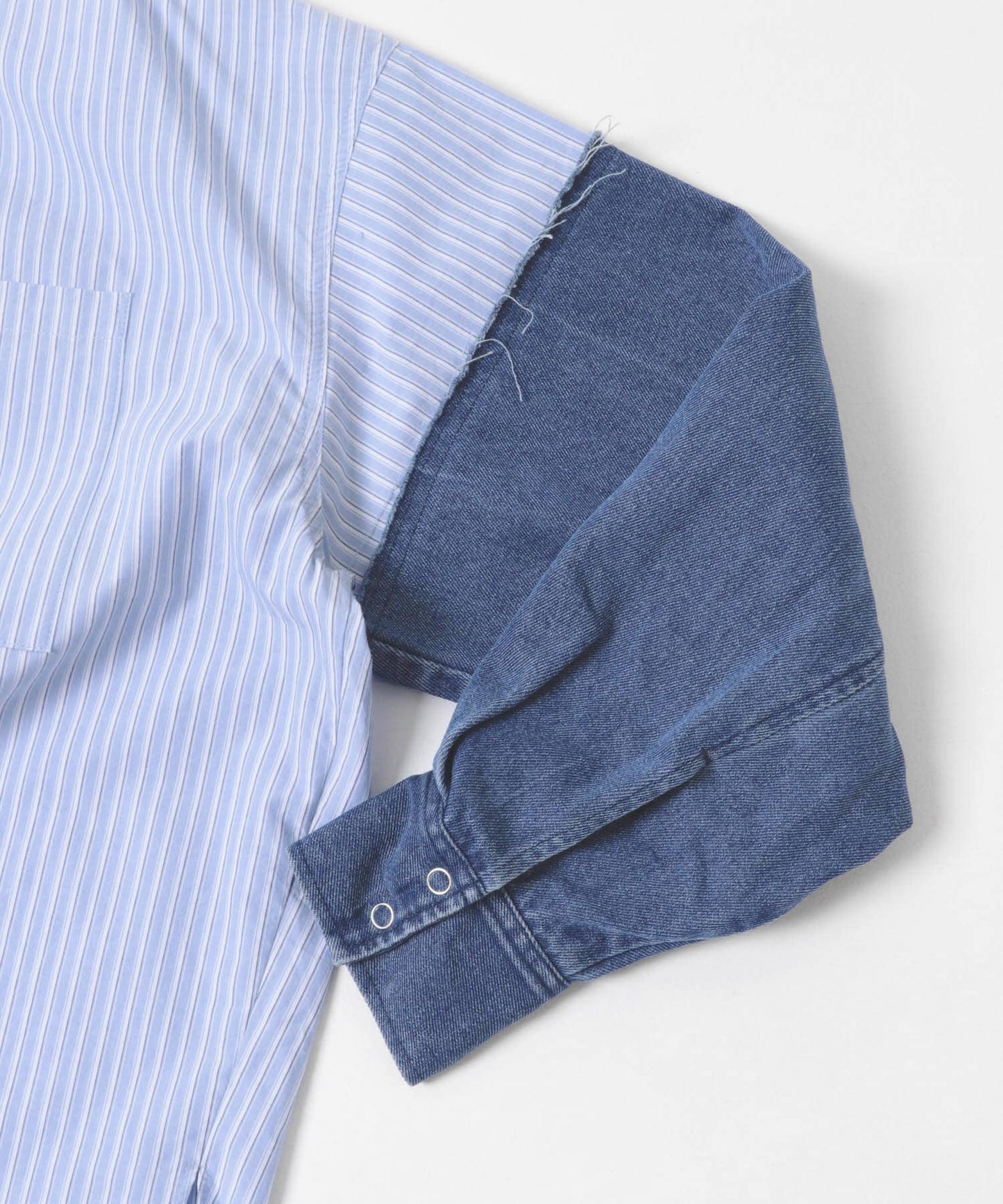 KBF denim sleeve remake shirt