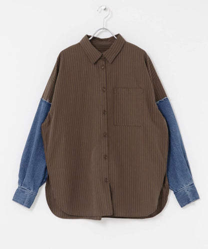 KBF denim sleeve remake shirt