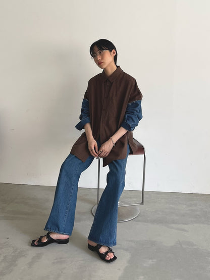 KBF denim sleeve remake shirt