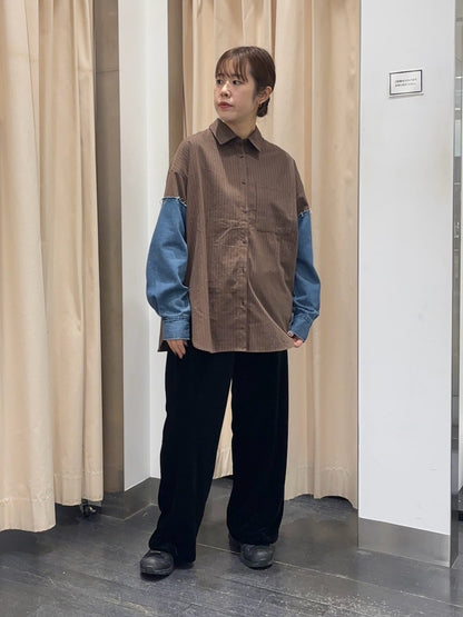 KBF denim sleeve remake shirt