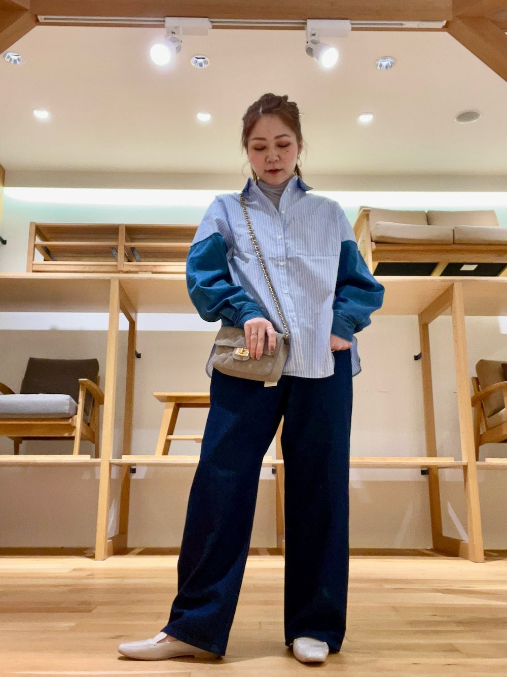 KBF denim sleeve remake shirt