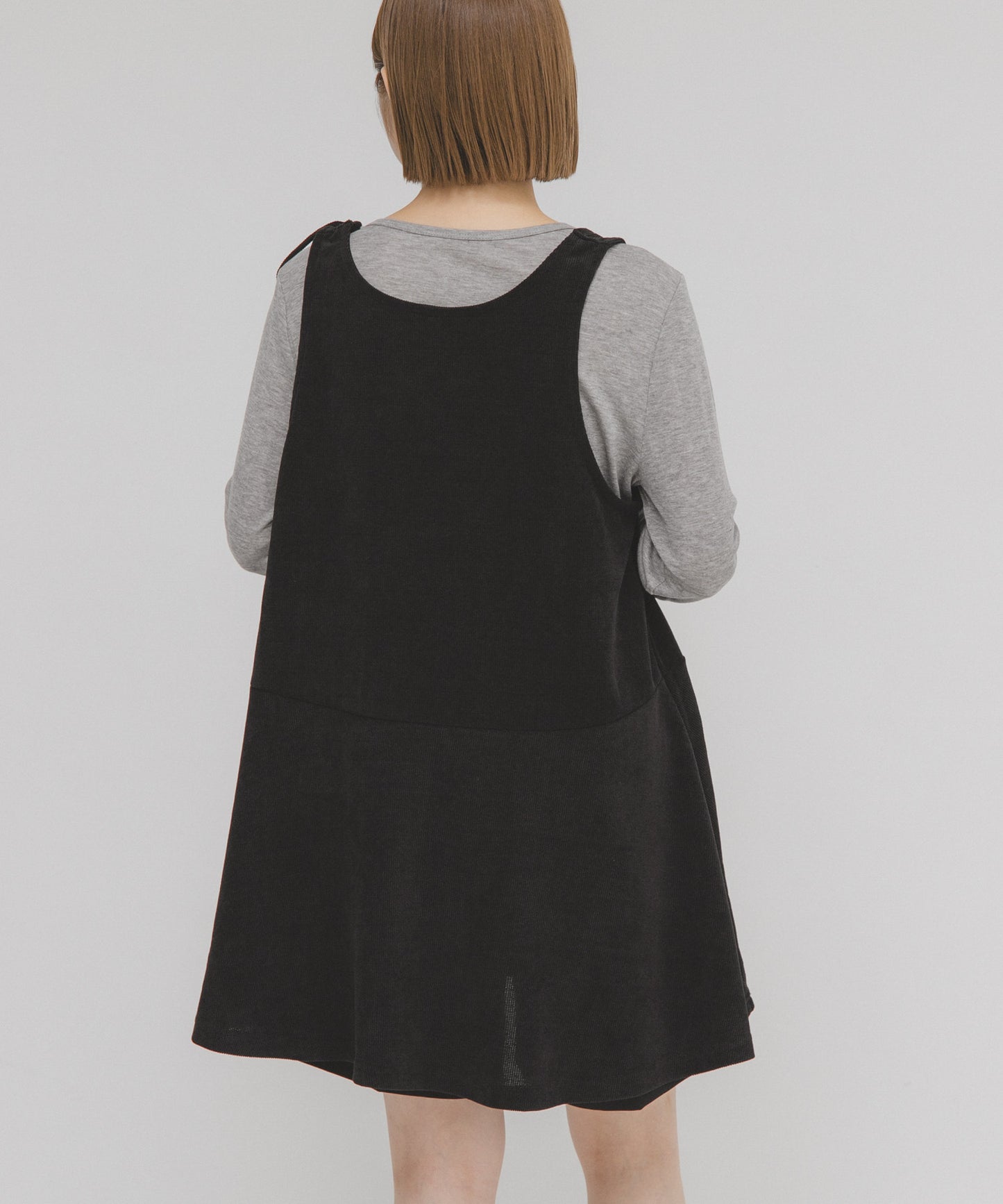 KBF 2WAY low flare mini dress