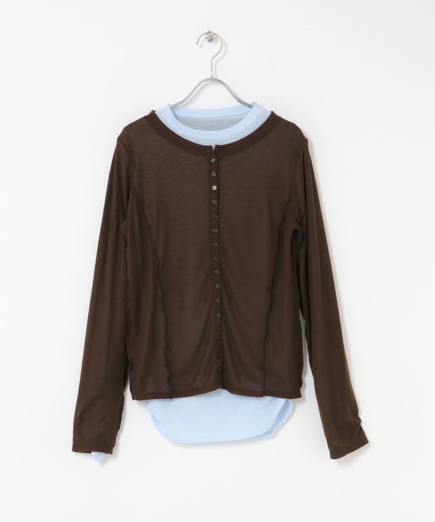 「1 Set 2 件」KBF 配色設計層次上衣