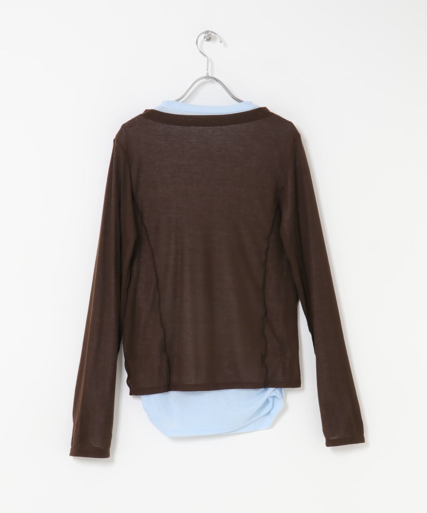 「1 Set 2 件」KBF 配色設計層次上衣