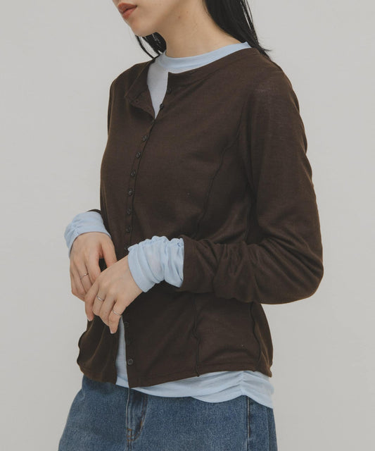 「1 Set 2 件」KBF 配色設計層次上衣