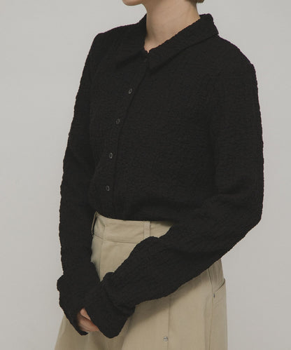 KBF 凹凸感緹花襯衫