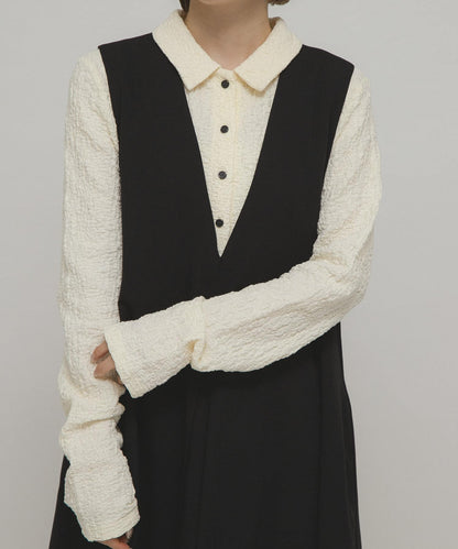 KBF 凹凸感緹花襯衫