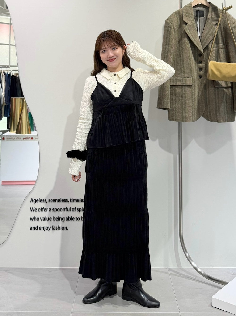 KBF 凹凸感緹花襯衫