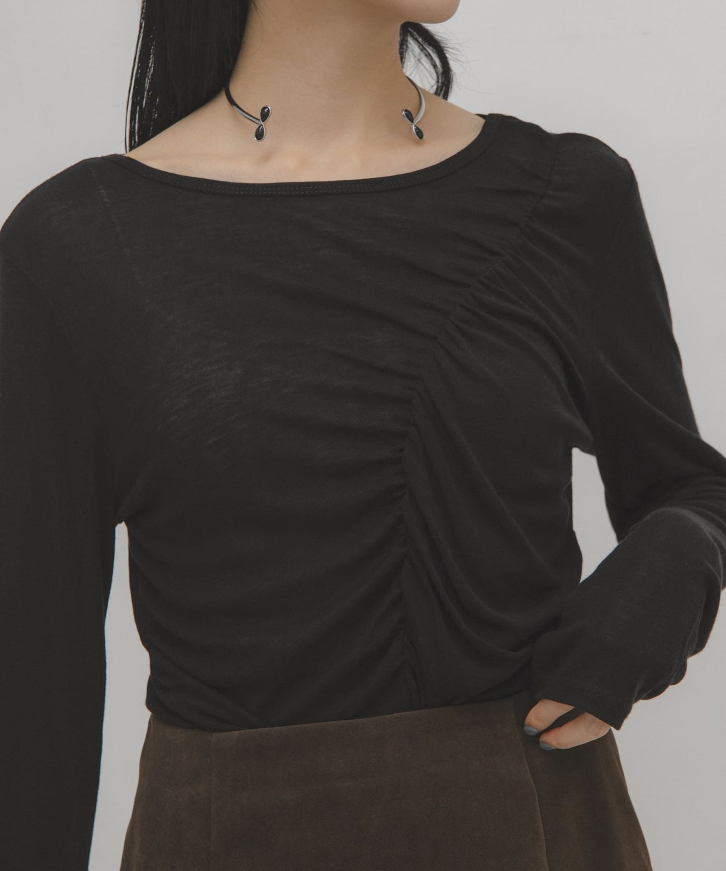 KBF Asymmetrical drape TEE