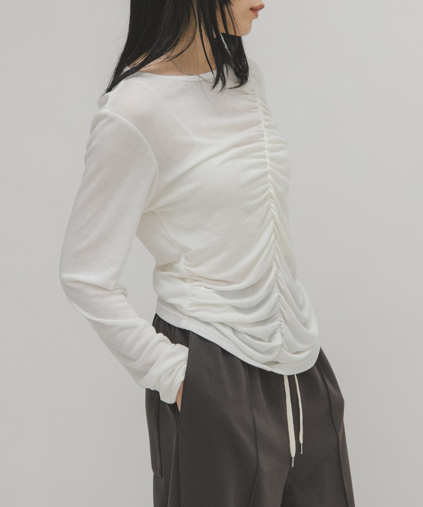 KBF Asymmetrical drape TEE