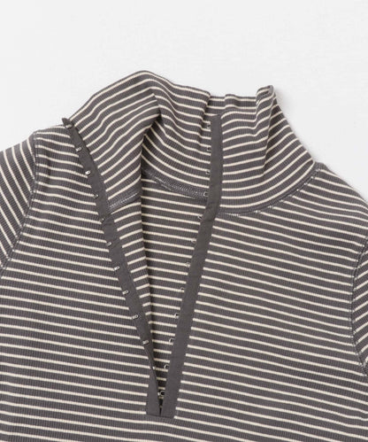 KBF 高領條紋 tops