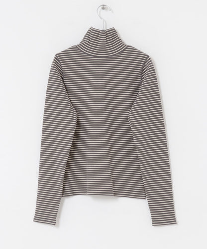 KBF 高領條紋 tops