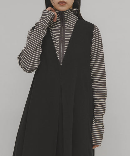 KBF 高領條紋 tops