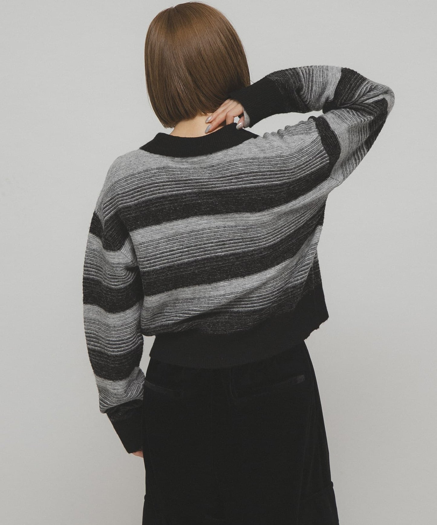 KBF 漸層條紋 cardigan