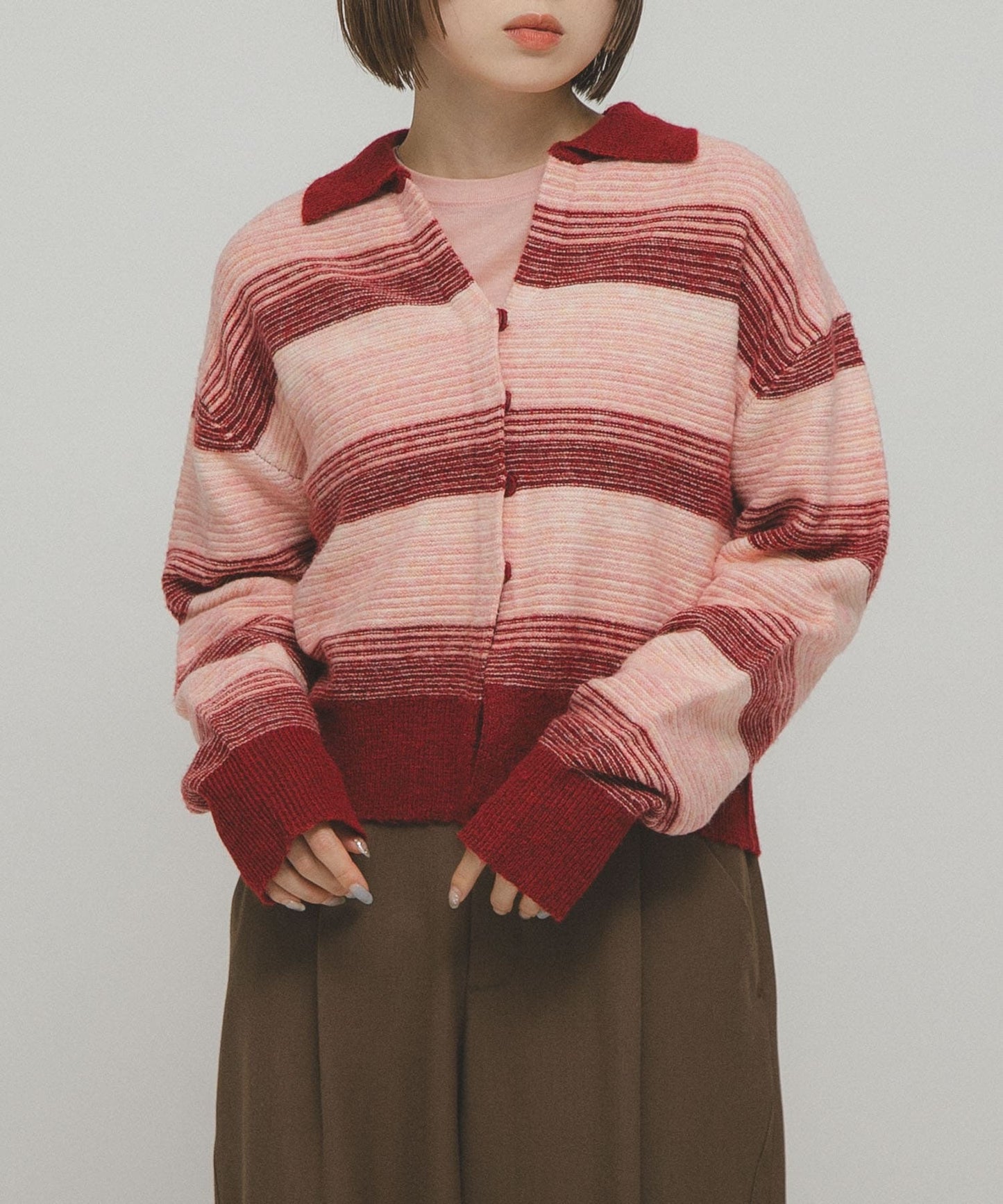 KBF 漸層條紋 cardigan