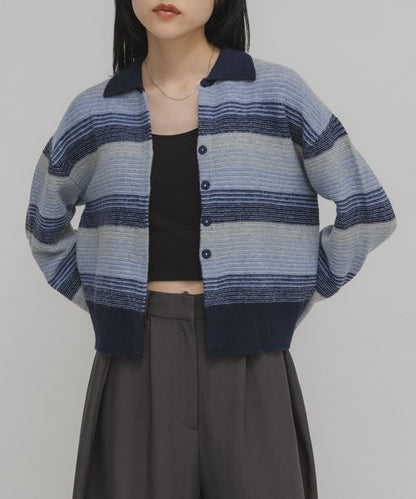 KBF 漸層條紋 cardigan