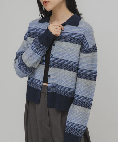 KBF 漸層條紋 cardigan