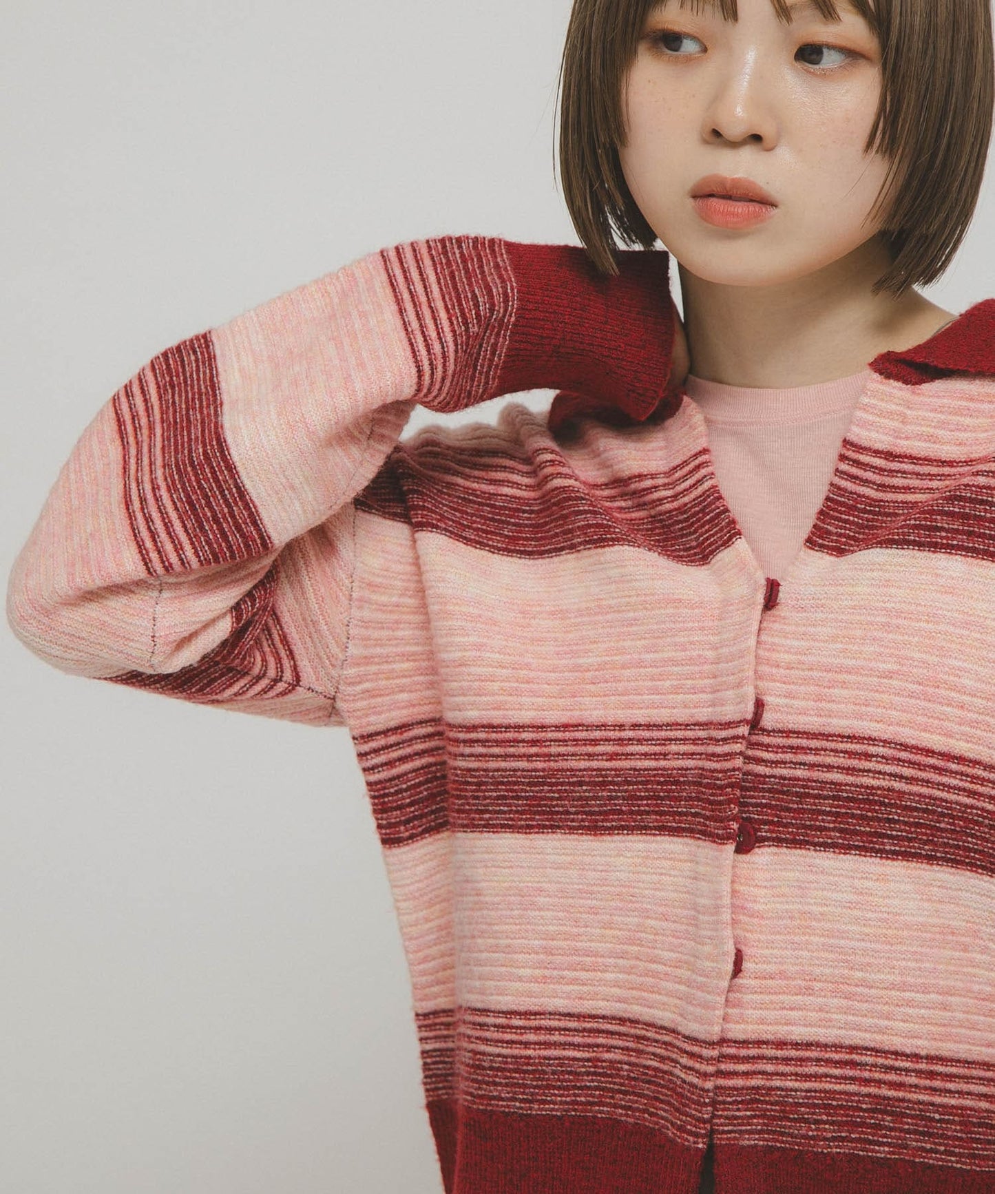 KBF 漸層條紋 cardigan