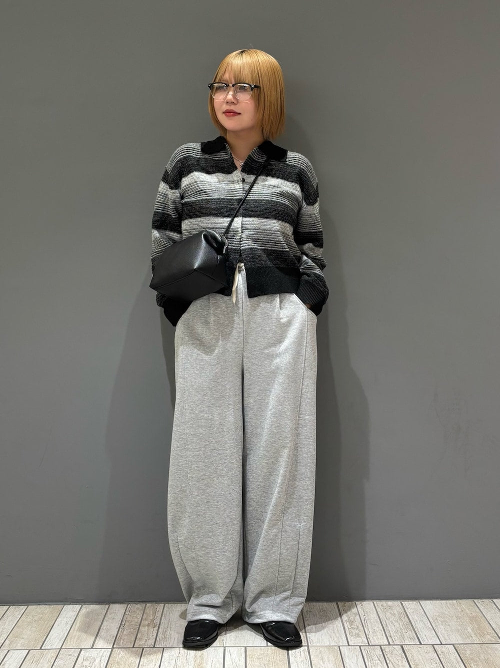 KBF 漸層條紋 cardigan