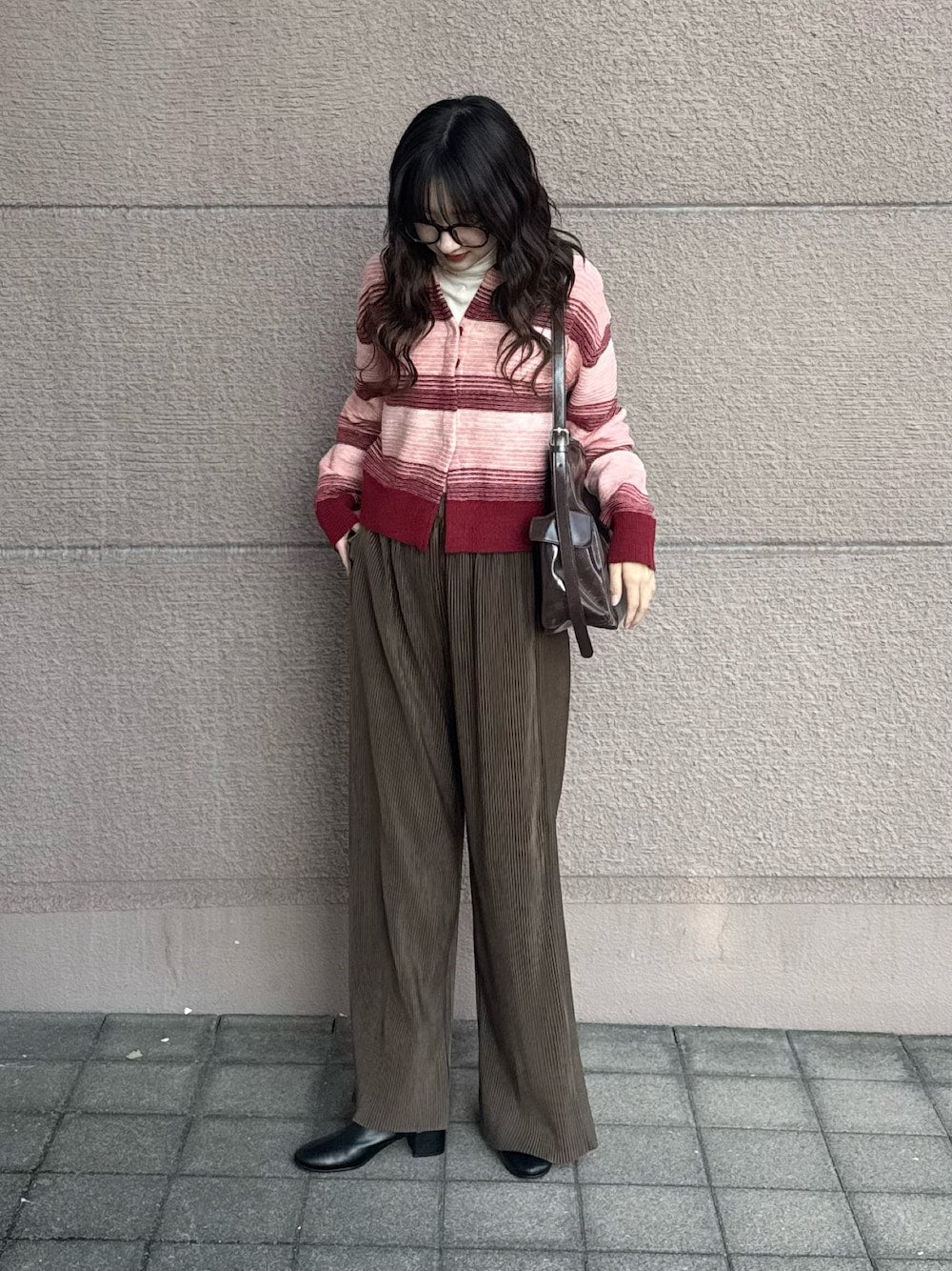 KBF 漸層條紋 cardigan