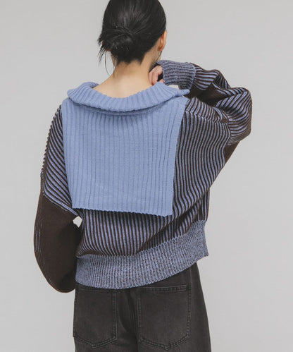 「每年大熱」KBF半拉鍊拼色Knit