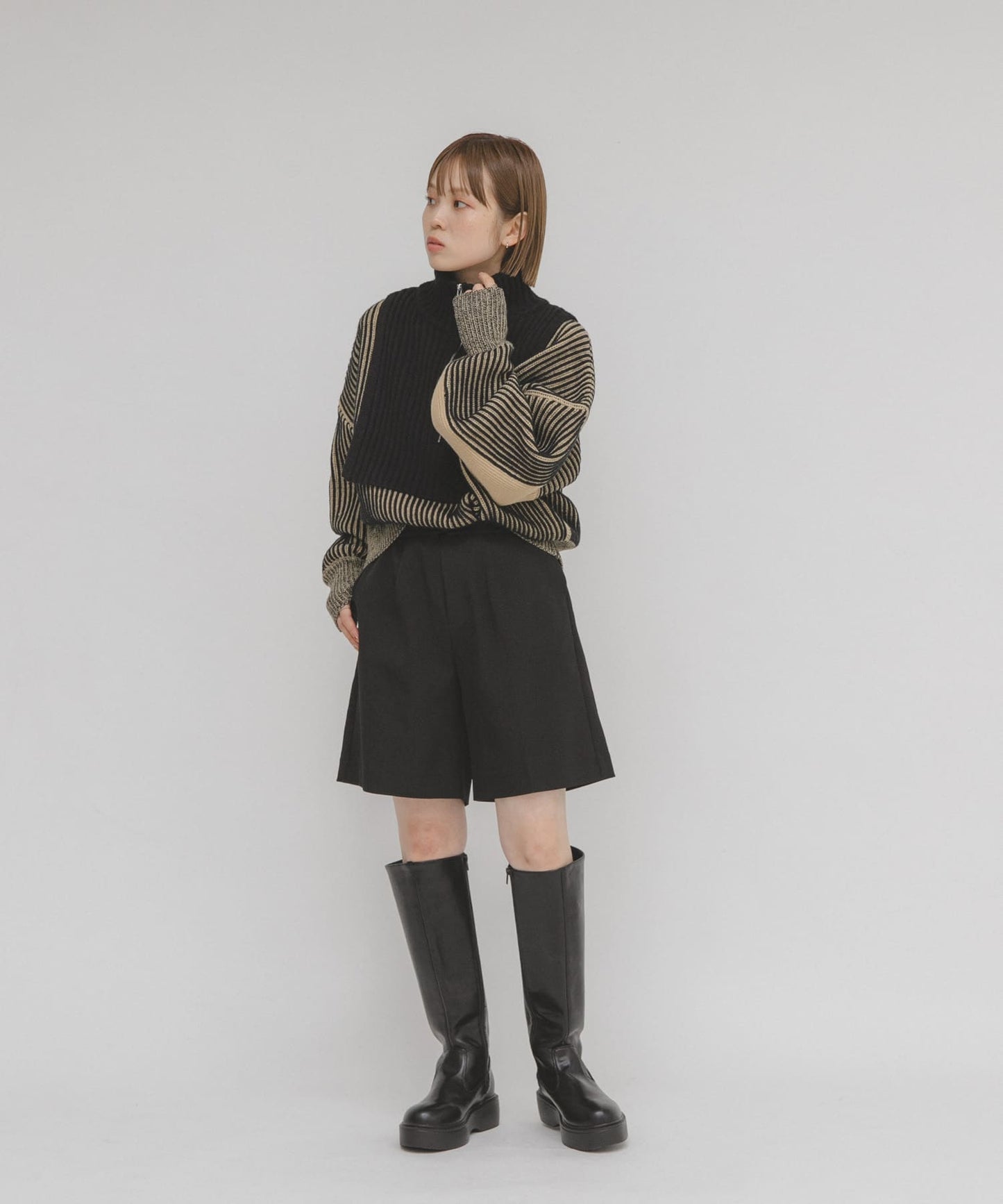 「每年大熱」KBF半拉鍊拼色Knit