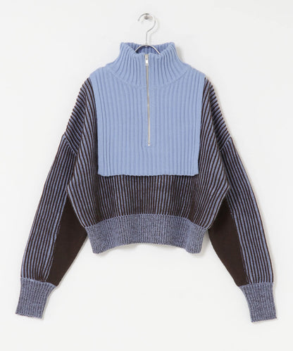 「每年大熱」KBF半拉鍊拼色Knit