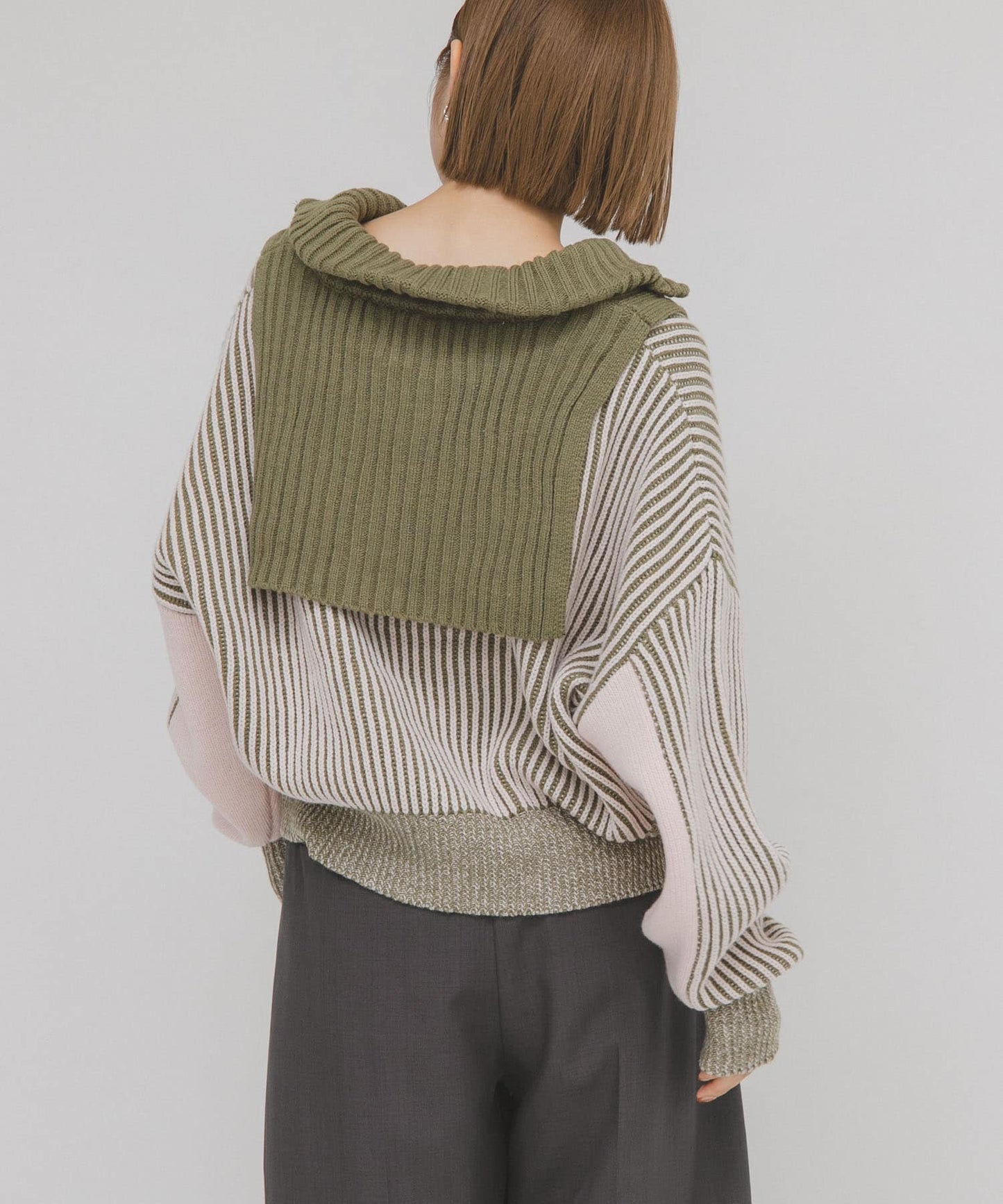 「每年大熱」KBF半拉鍊拼色Knit