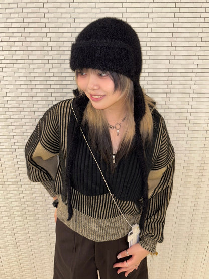 「每年大熱」KBF半拉鍊拼色Knit