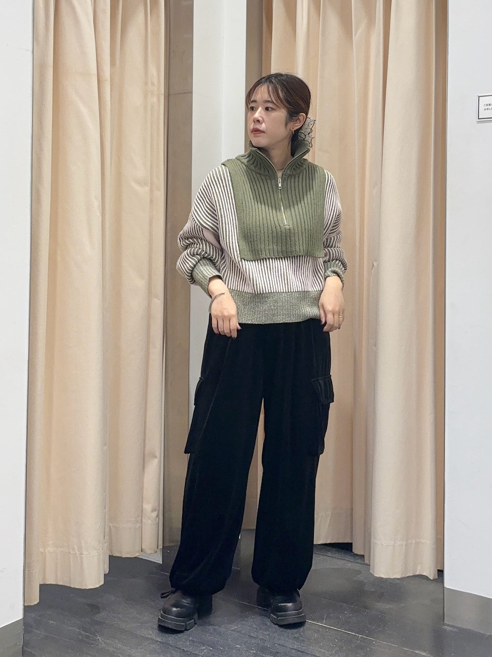 「每年大熱」KBF半拉鍊拼色Knit