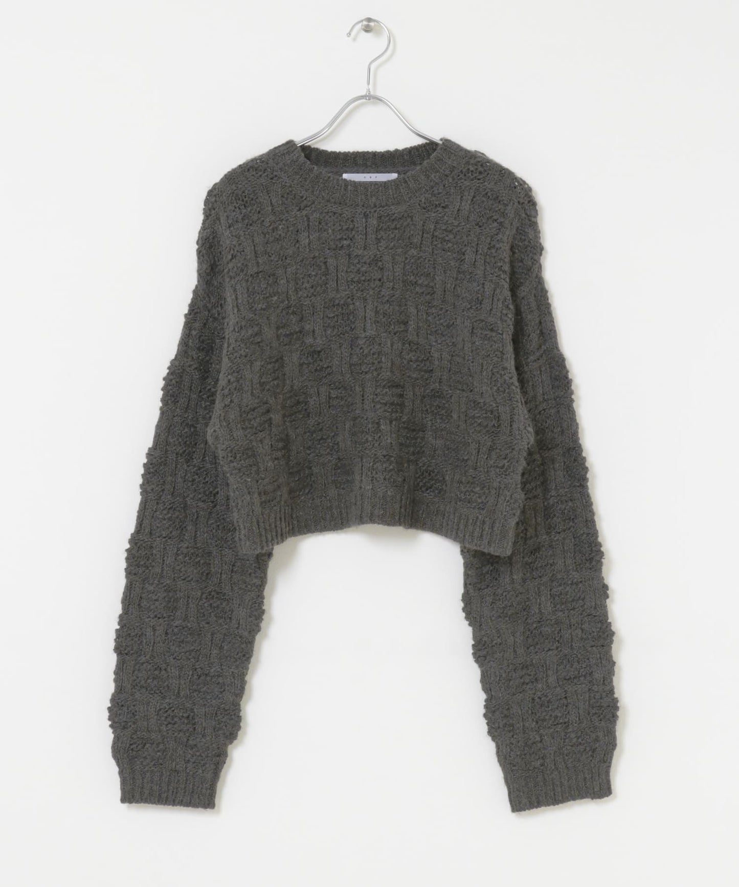 KBF grid pattern knit