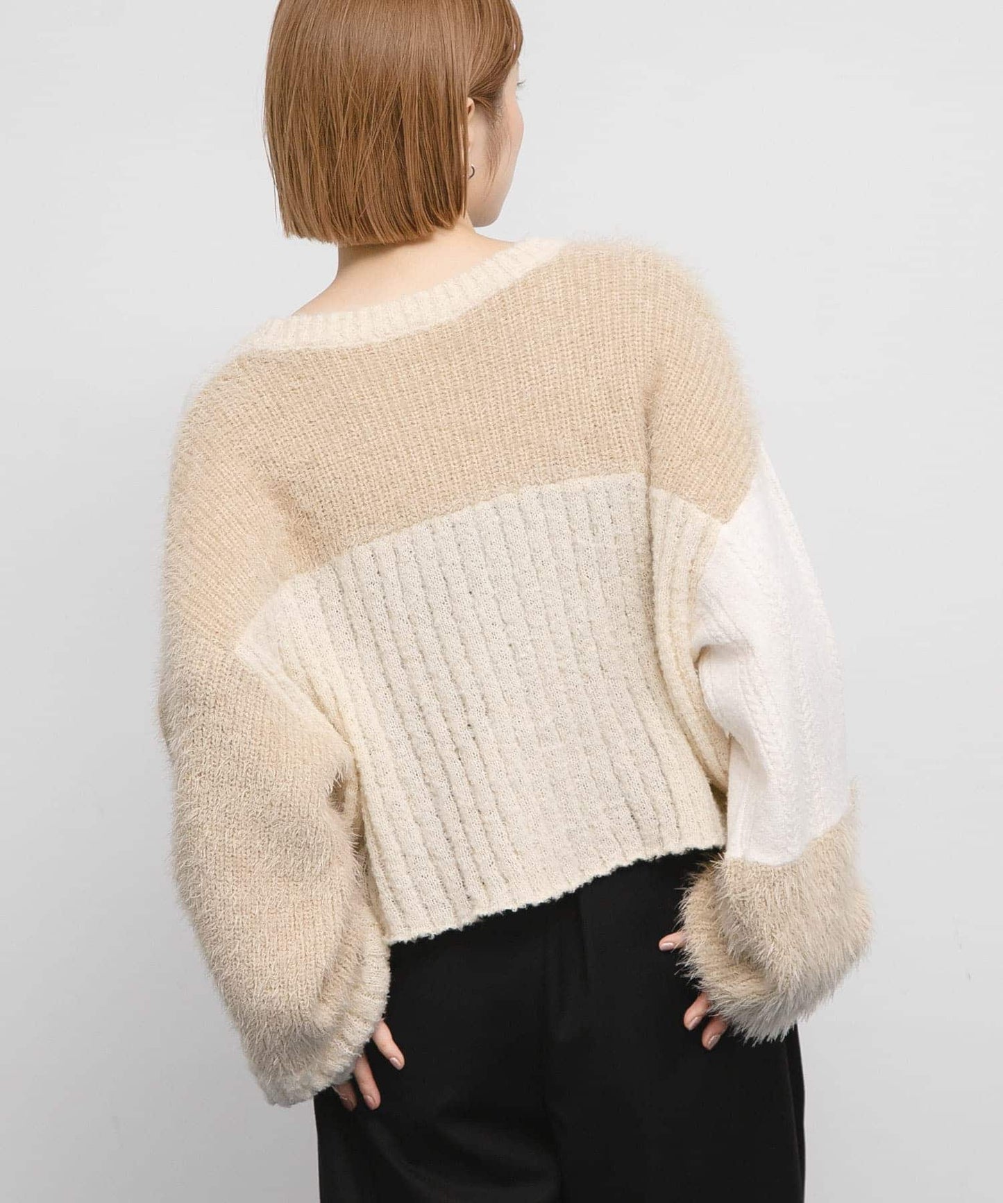 KBF 拼接 Cardigan