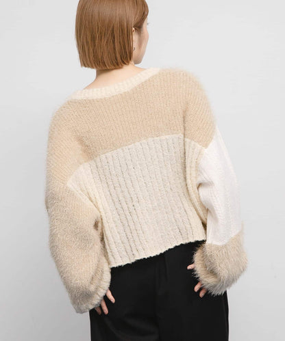 KBF 拼接 Cardigan