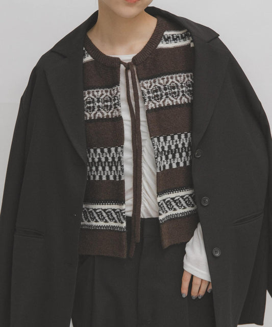 KBF 圖騰綁帶背心