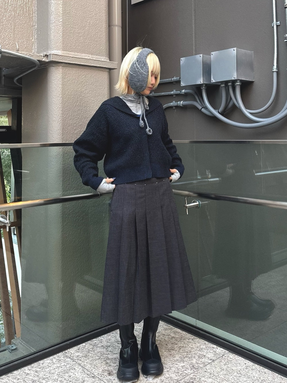 KBF 水手領cardigan