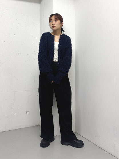 KBF tulle fringe cardigan