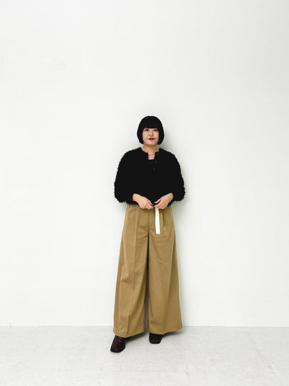 KBF tulle fringe cardigan