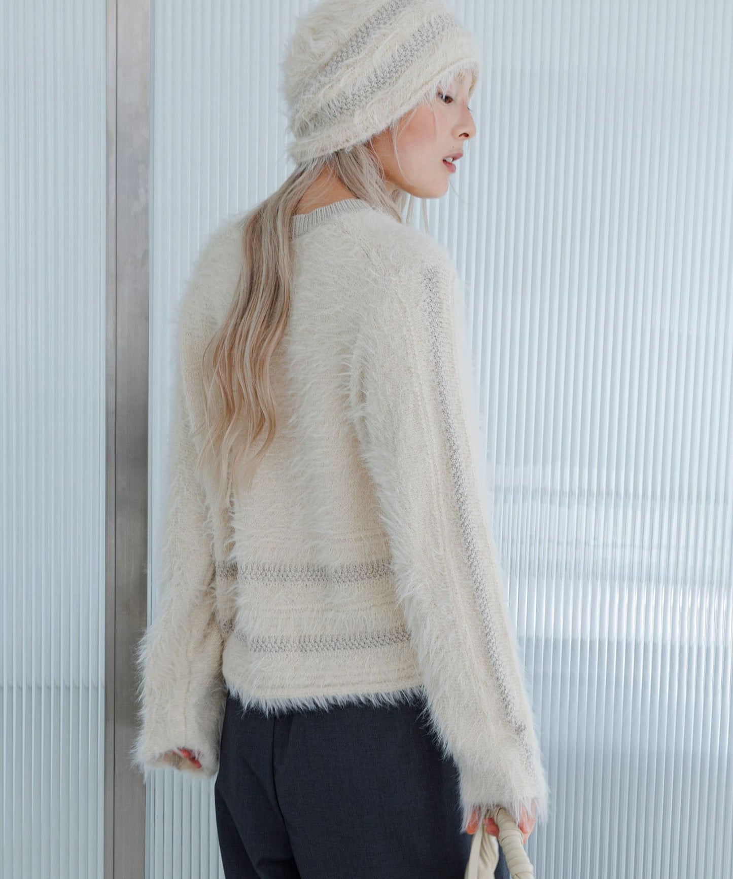 KBF 線條設計毛絨上衣