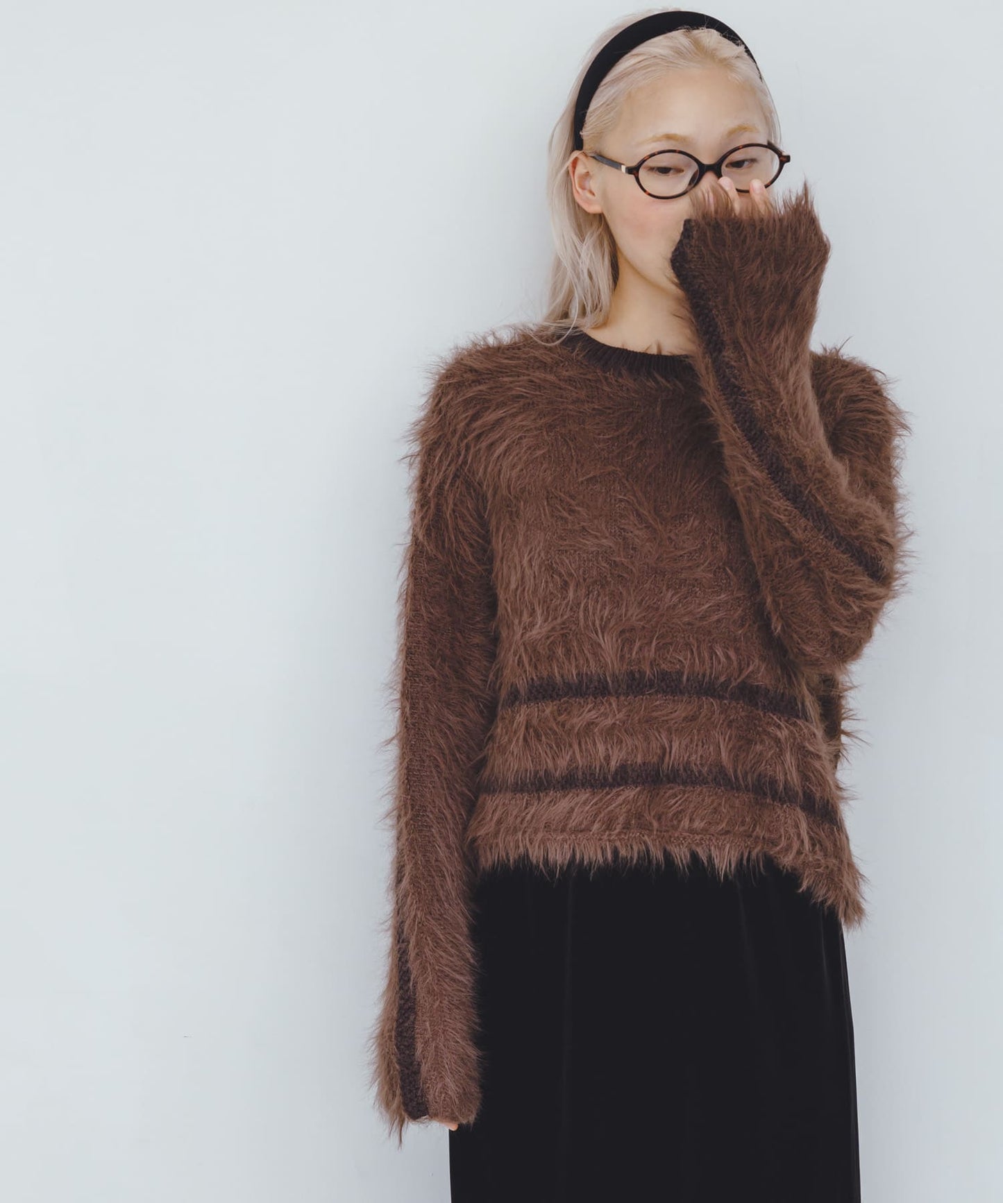 KBF 線條設計毛絨上衣