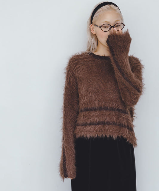 KBF 線條設計毛絨上衣