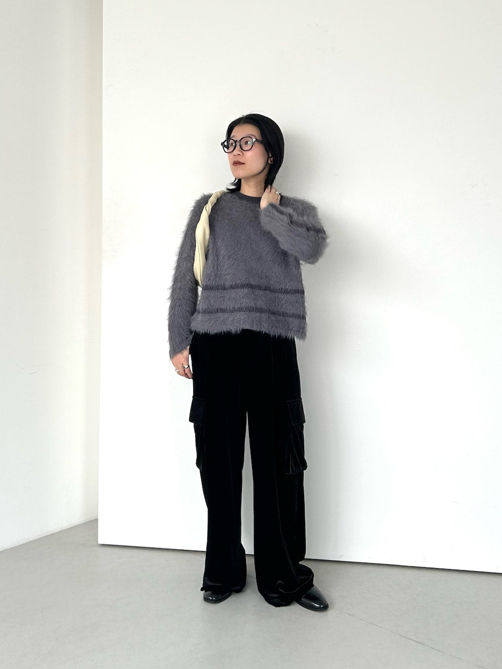 KBF 線條設計毛絨上衣