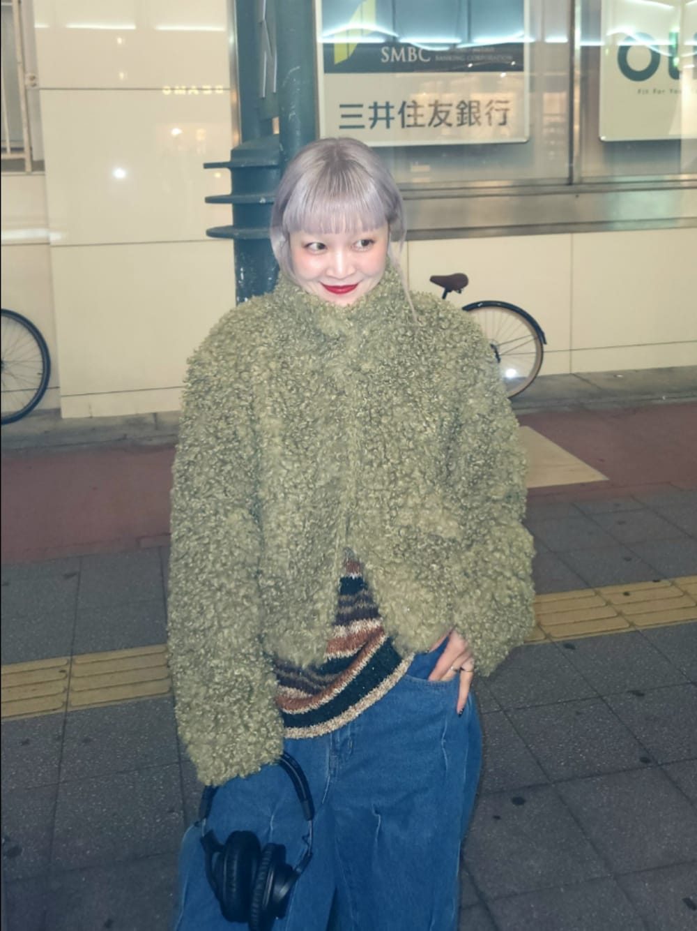 KBF 微金蔥橫條寬鬆針織Top